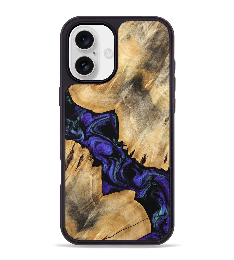 iPhone 16 Plus Wood Phone Case - Tallou (Purple, 741423)