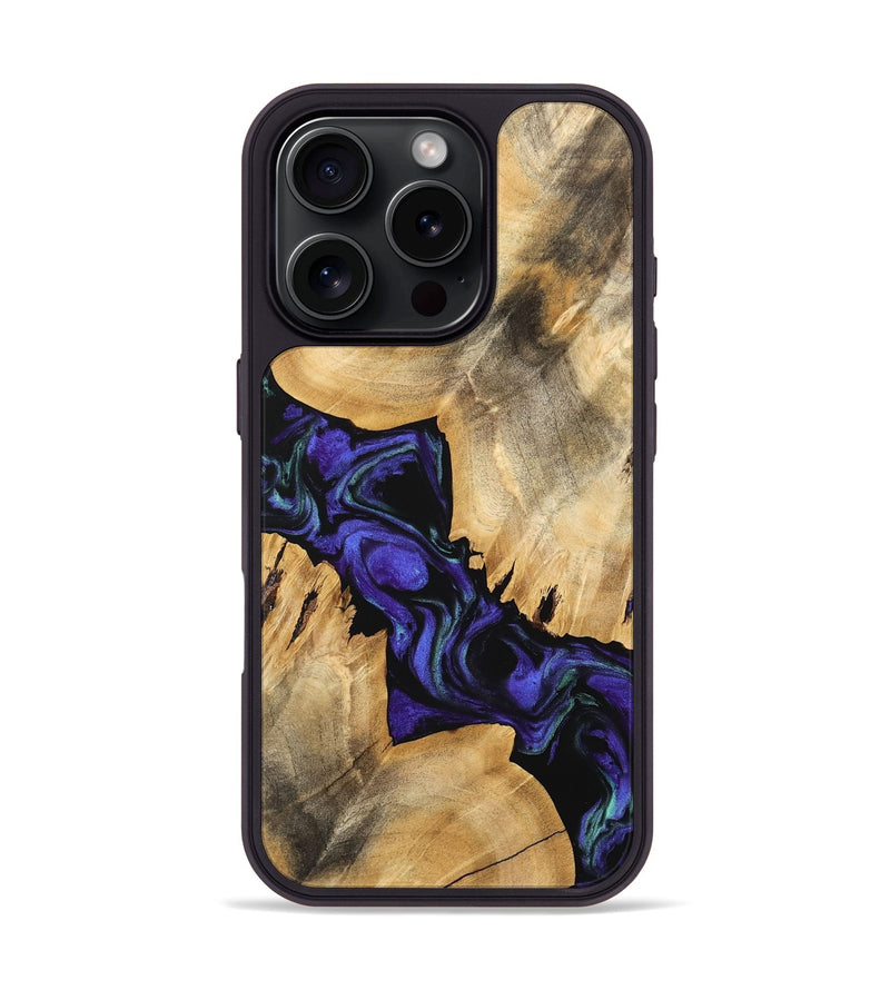 iPhone 16 Pro Wood Phone Case - Tallou (Purple, 741423)