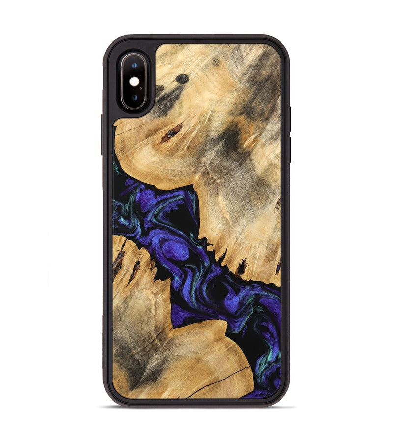 iPhone Xs Max Wood Phone Case - Tallou (Purple, 741423)