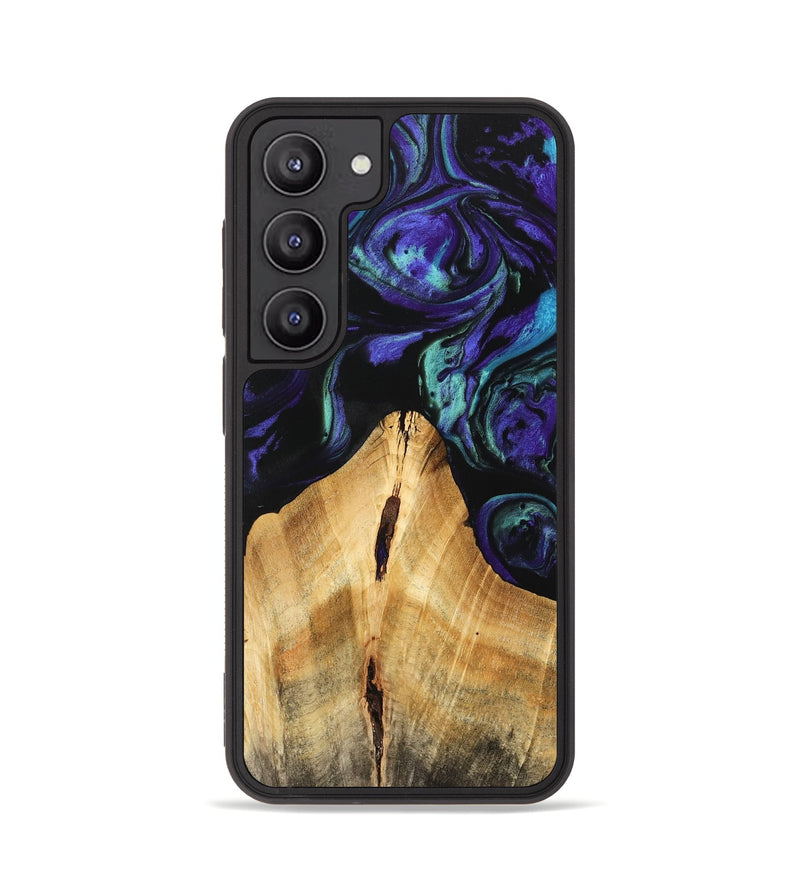 Galaxy S23 Wood Phone Case - Anatole (Purple, 741424)