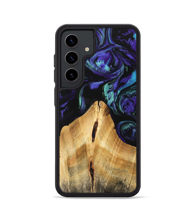 Galaxy S24 Wood Phone Case - Anatole (Purple, 741424)