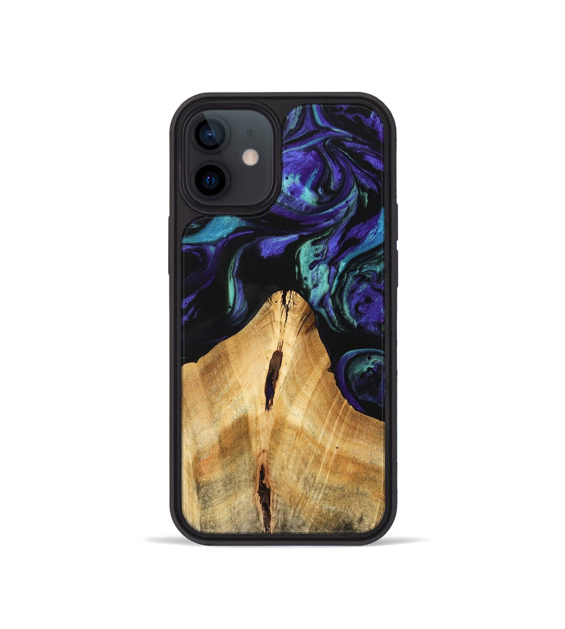 iPhone 12 mini Wood Phone Case - Anatole (Purple, 741424)