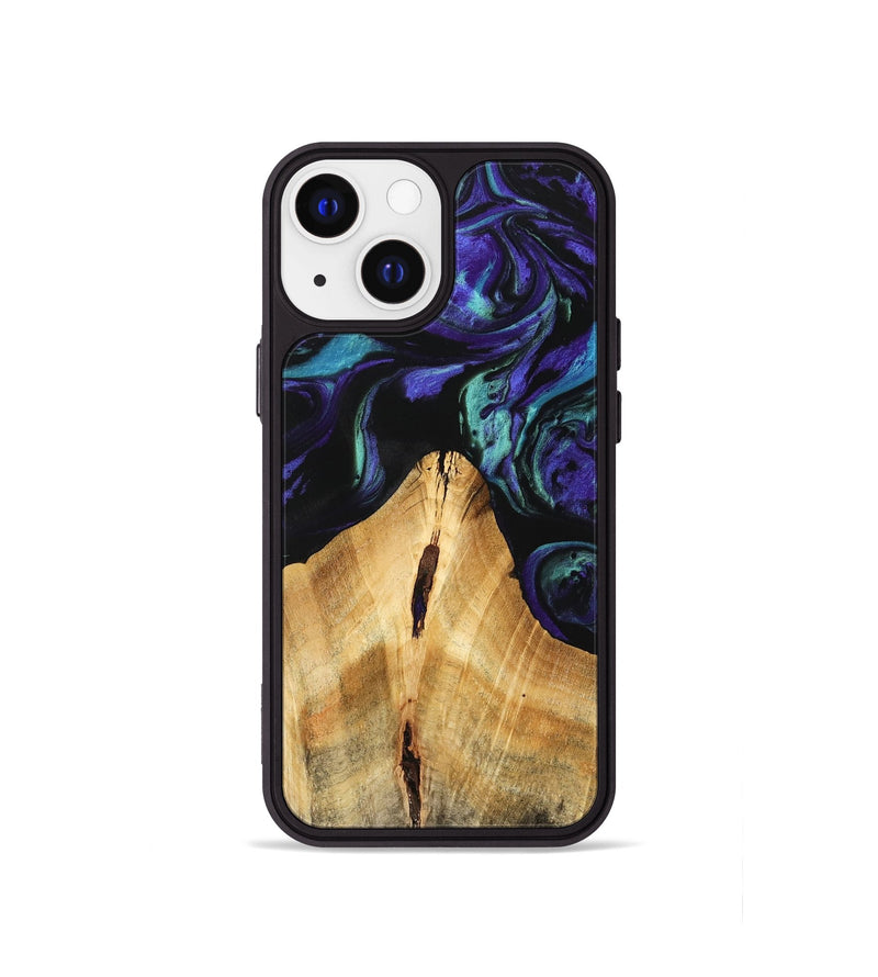 iPhone 13 mini Wood Phone Case - Anatole (Purple, 741424)