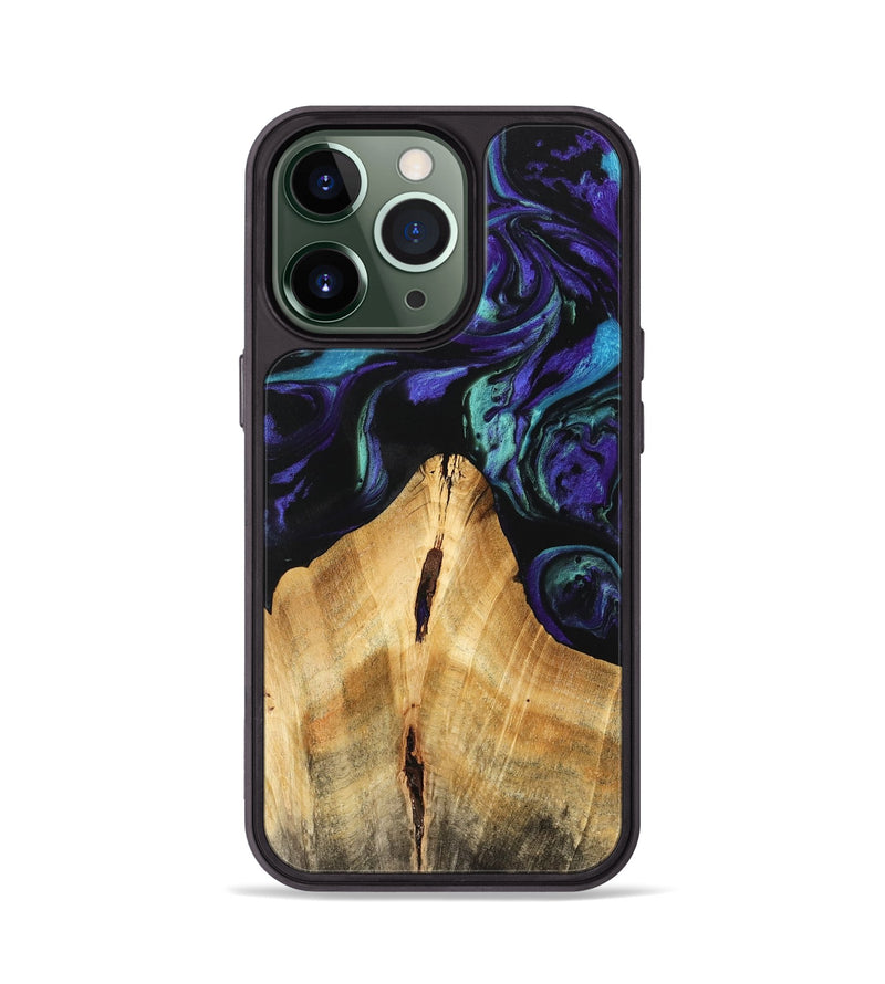 iPhone 13 Pro Wood Phone Case - Anatole (Purple, 741424)