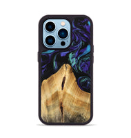 iPhone 14 Pro Wood Phone Case - Anatole (Purple, 741424)