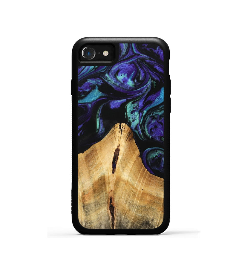 iPhone SE Wood Phone Case - Anatole (Purple, 741424)