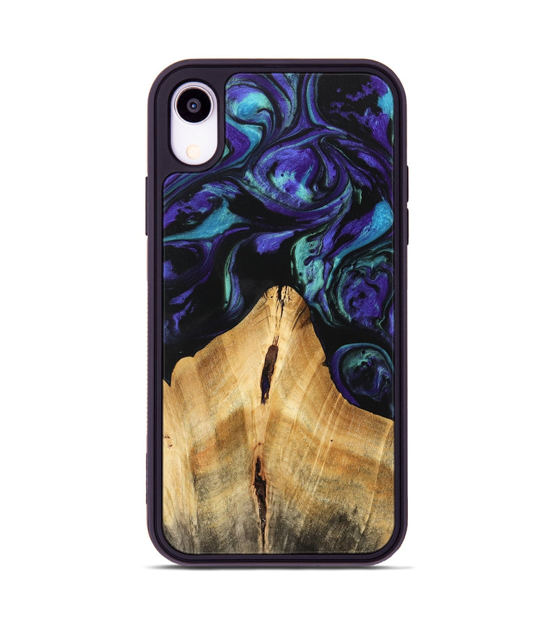 iPhone Xr Wood Phone Case - Anatole (Purple, 741424)