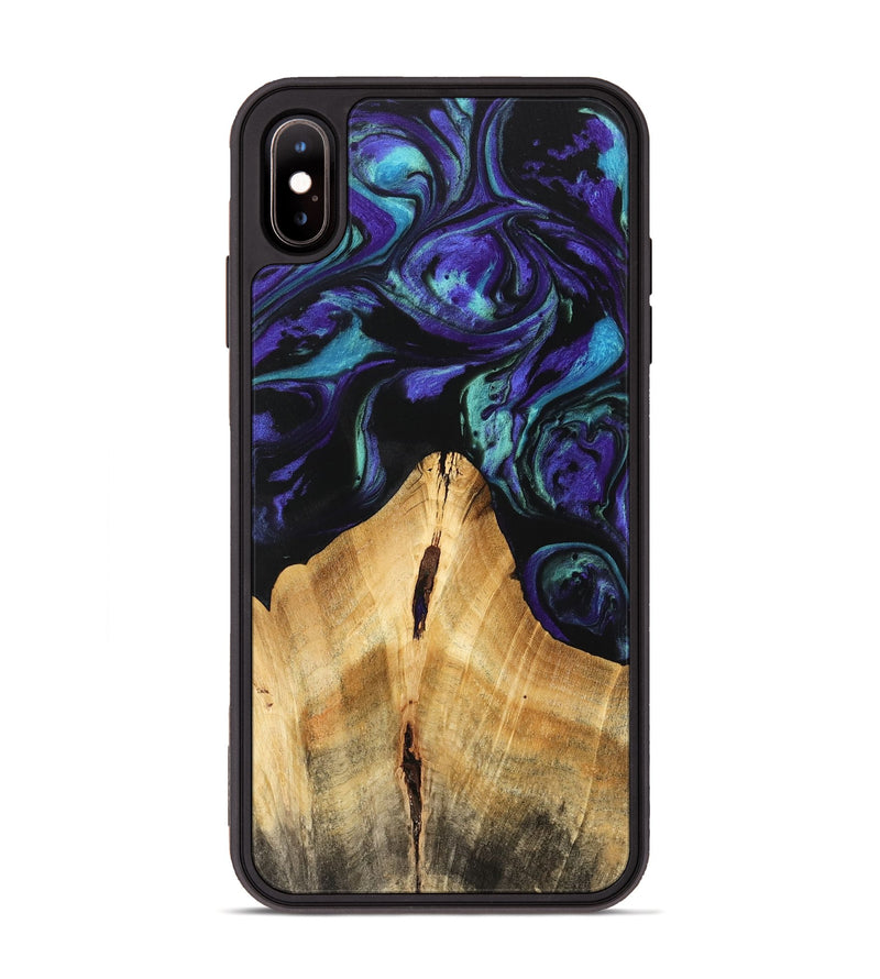 iPhone Xs Max Wood Phone Case - Anatole (Purple, 741424)