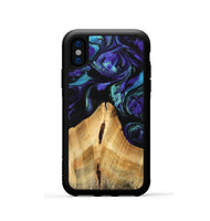 iPhone Xs Wood Phone Case - Anatole (Purple, 741424)