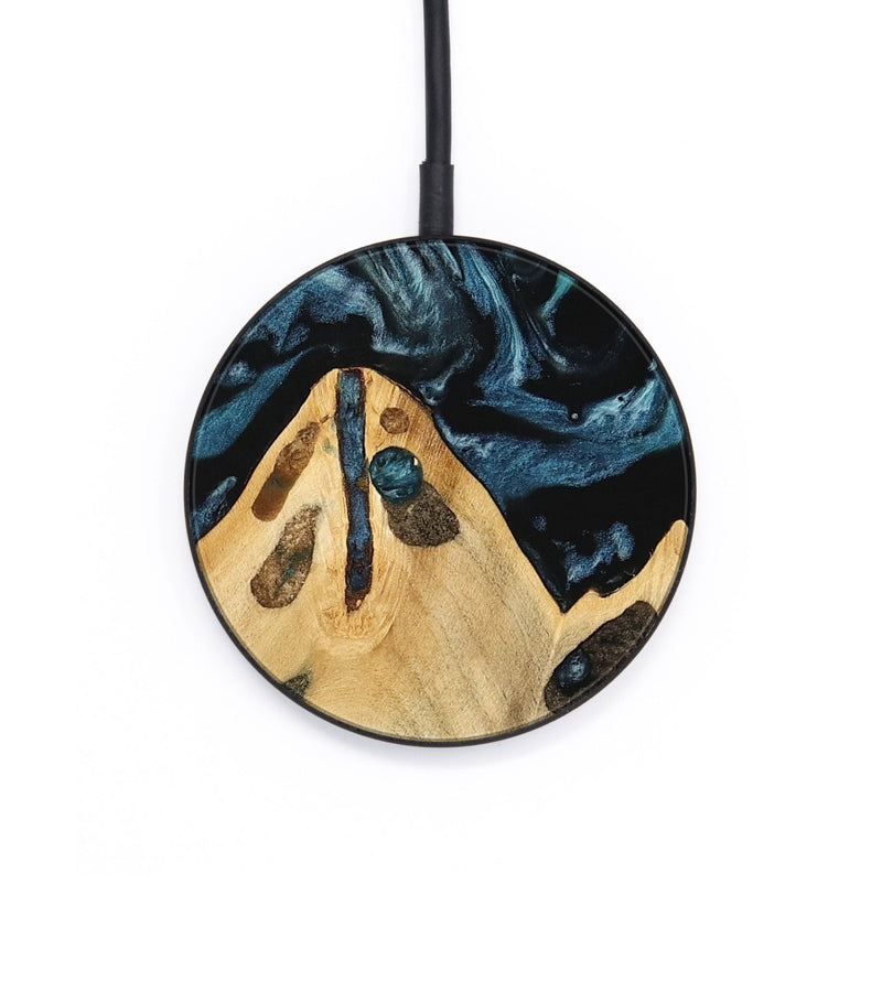 Circle Wood Wireless Charger - Lona (Blue, 741425)