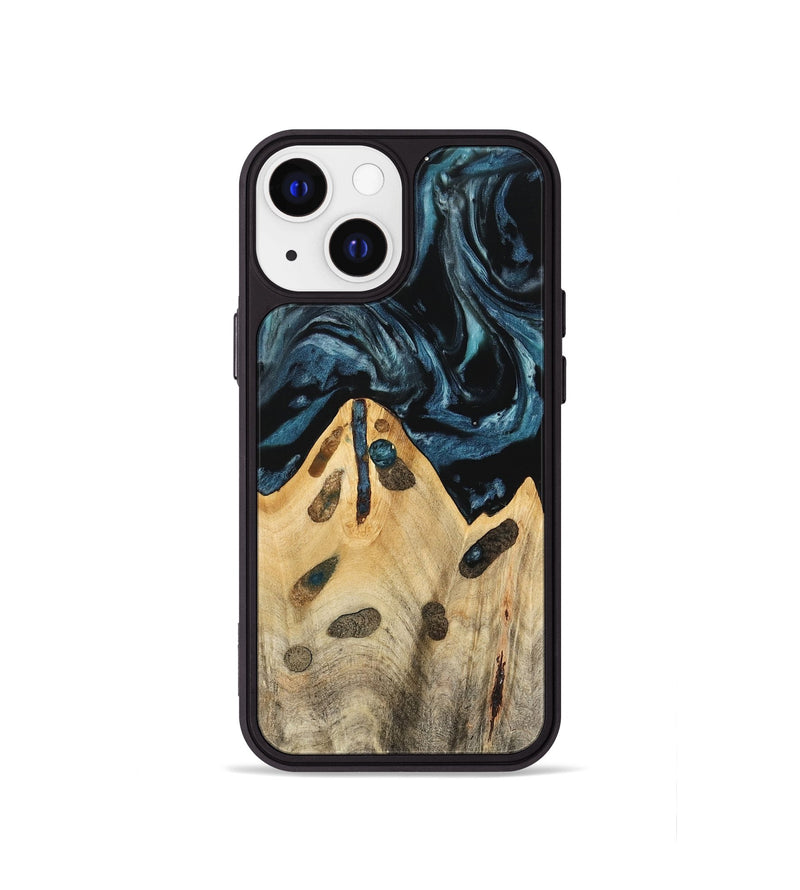 iPhone 13 mini Wood Phone Case - Lona (Blue, 741425)