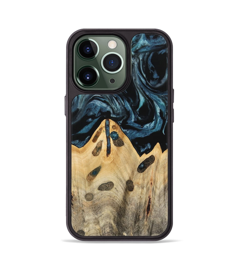 iPhone 13 Pro Wood Phone Case - Lona (Blue, 741425)