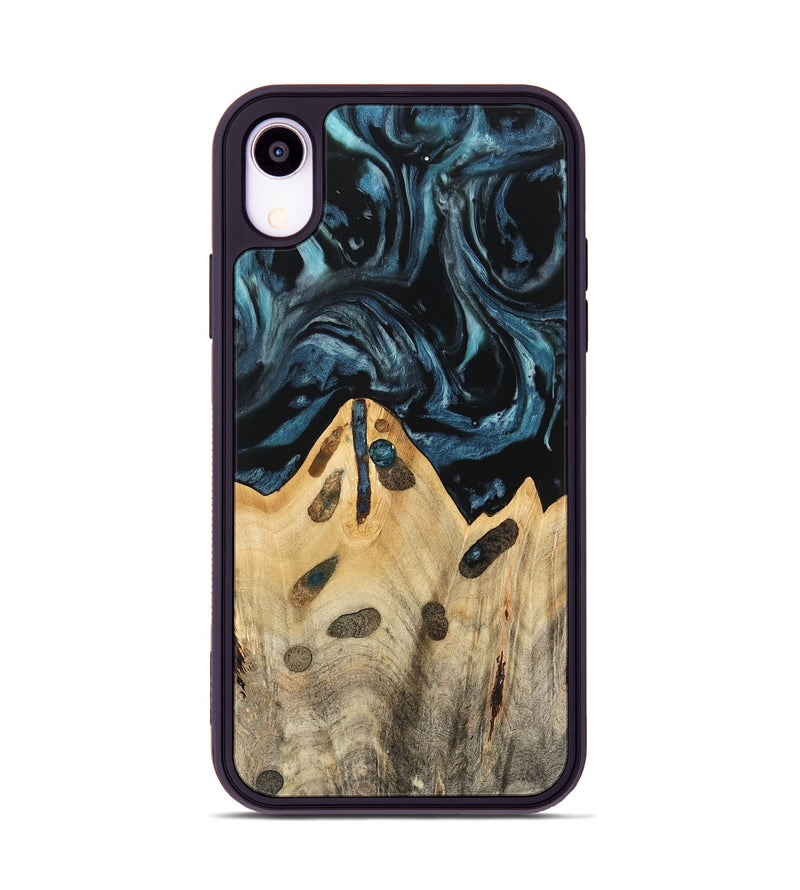 iPhone Xr Wood Phone Case - Lona (Blue, 741425)