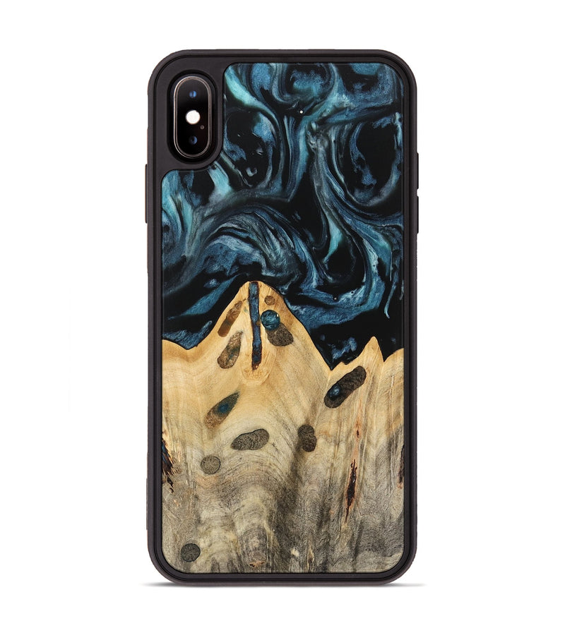 iPhone Xs Max Wood Phone Case - Lona (Blue, 741425)