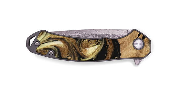 EDC Wood Pocket Knife - Ismael (Black & White, 741427)