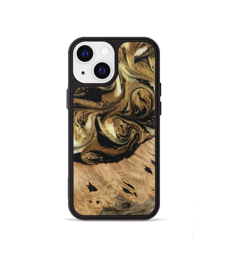 iPhone 13 mini Wood Phone Case - Ismael (Black & White, 741427)