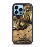 iPhone 14 Pro Max Wood Phone Case - Ismael (Black & White, 741427)