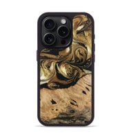 iPhone 15 Pro Wood Phone Case - Ismael (Black & White, 741427)