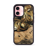 iPhone 16 Wood Phone Case - Ismael (Black & White, 741427)