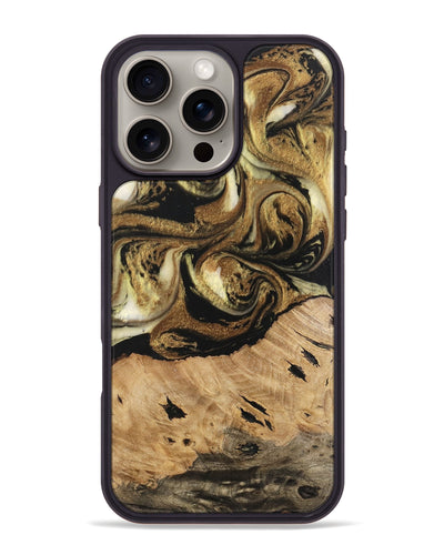 iPhone 16 Pro Max Wood Phone Case - Ismael (Black & White, 741427)