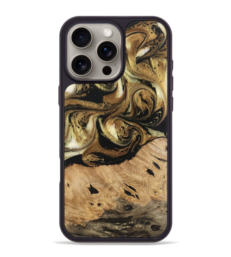 iPhone 16 Pro Max Wood Phone Case - Ismael (Black & White, 741427)