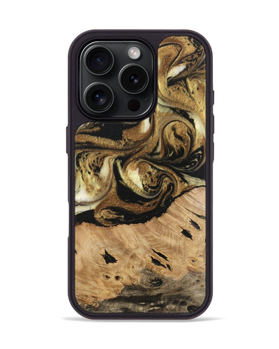 iPhone 16 Pro Wood Phone Case - Ismael (Black & White, 741427)