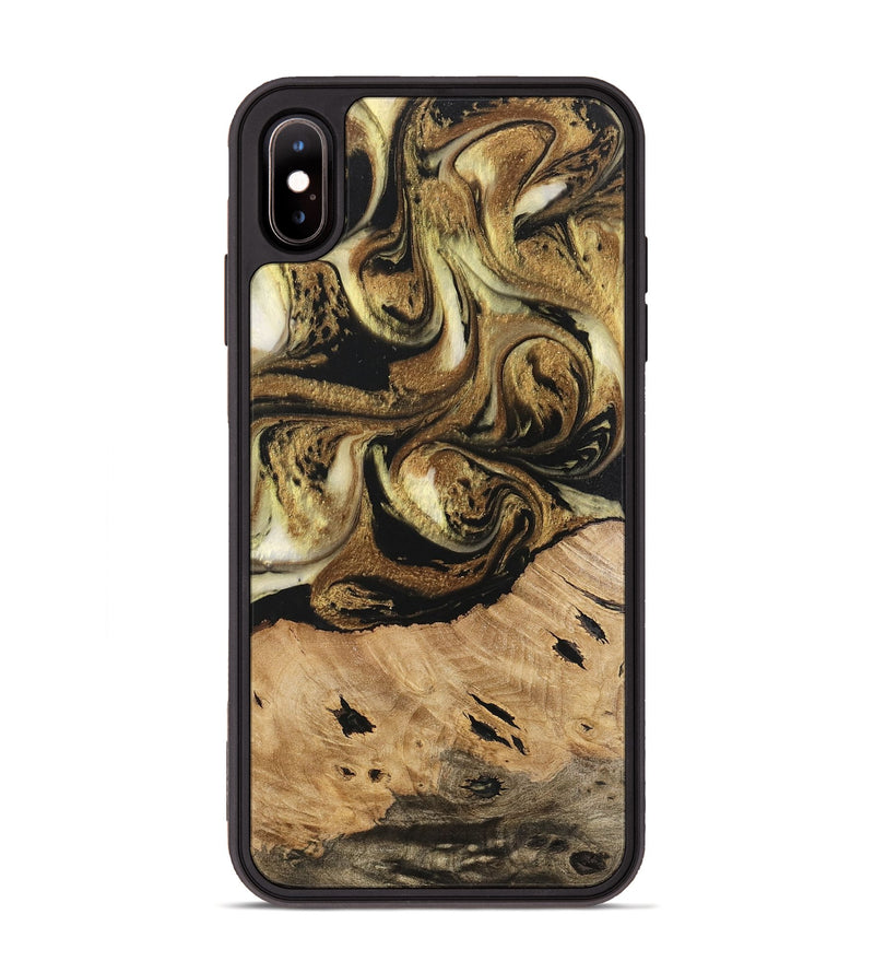 iPhone Xs Max Wood Phone Case - Ismael (Black & White, 741427)