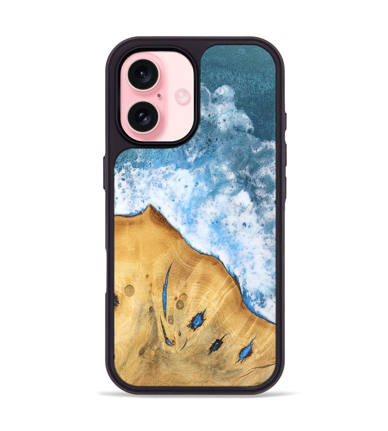 iPhone 16 Wood Phone Case - Real (Coastal, 741429)