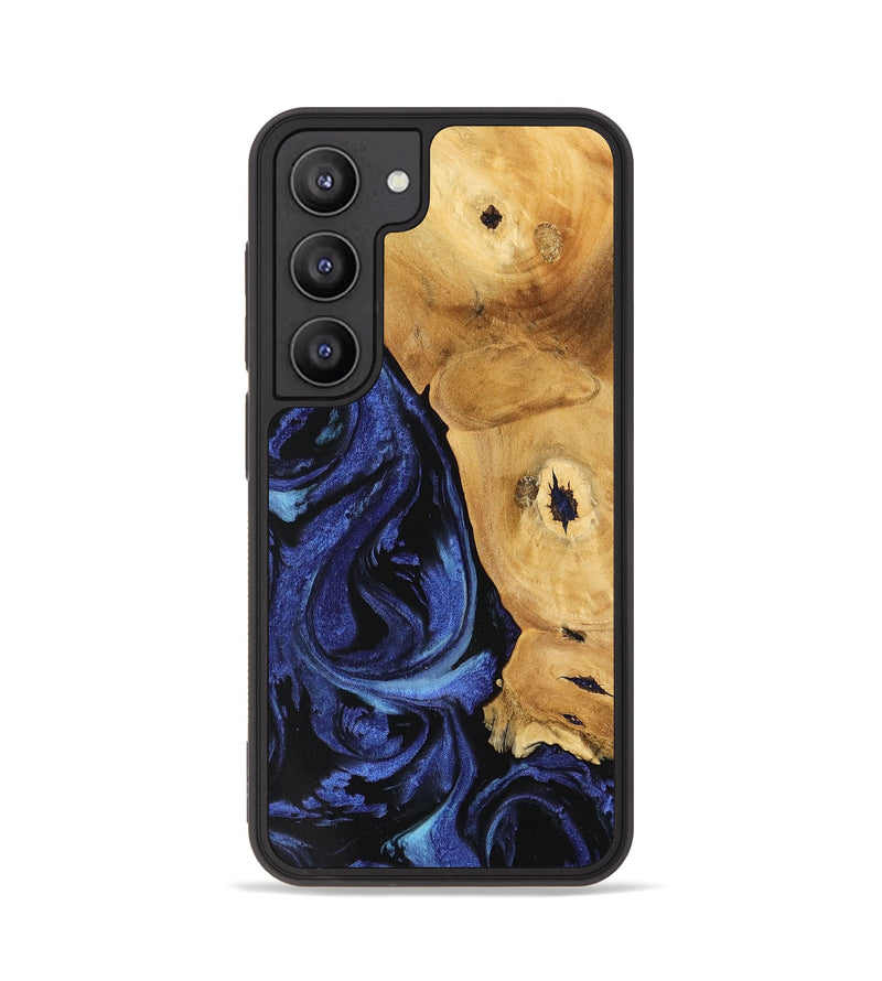 Galaxy S23 Wood Phone Case - Amma (Blue, 741435)