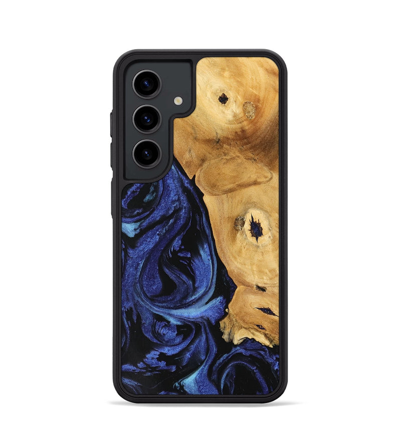 Galaxy S24 Wood Phone Case - Amma (Blue, 741435)