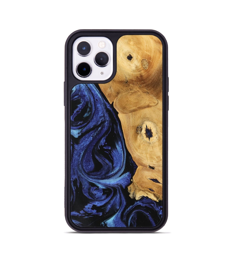 iPhone 11 Pro Wood Phone Case - Amma (Blue, 741435)