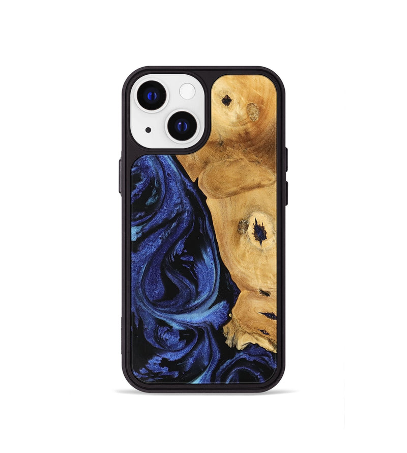 iPhone 13 mini Wood Phone Case - Amma (Blue, 741435)