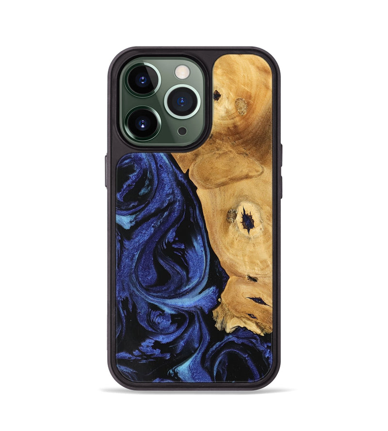 iPhone 13 Pro Wood Phone Case - Amma (Blue, 741435)