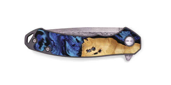 EDC Wood Pocket Knife - Aisha (Blue, 741437)