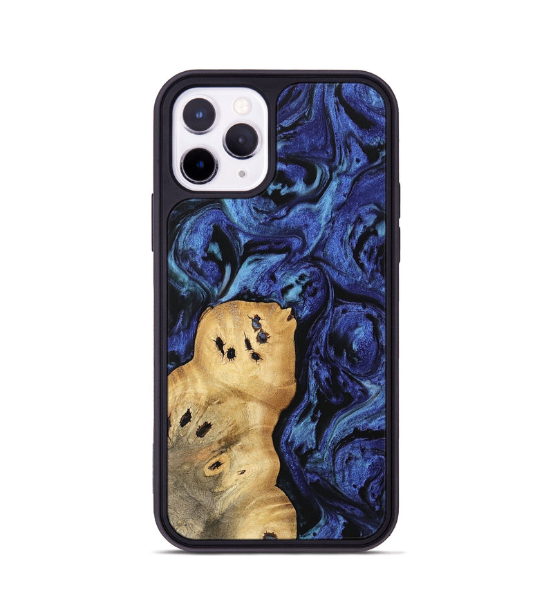 iPhone 11 Pro Wood Phone Case - Aisha (Blue, 741437)