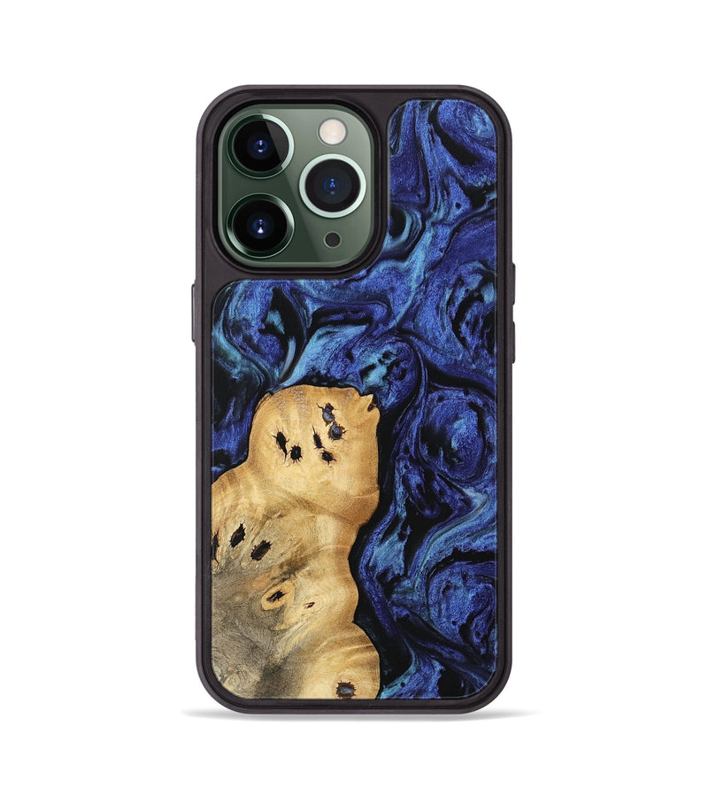 iPhone 13 Pro Wood Phone Case - Aisha (Blue, 741437)