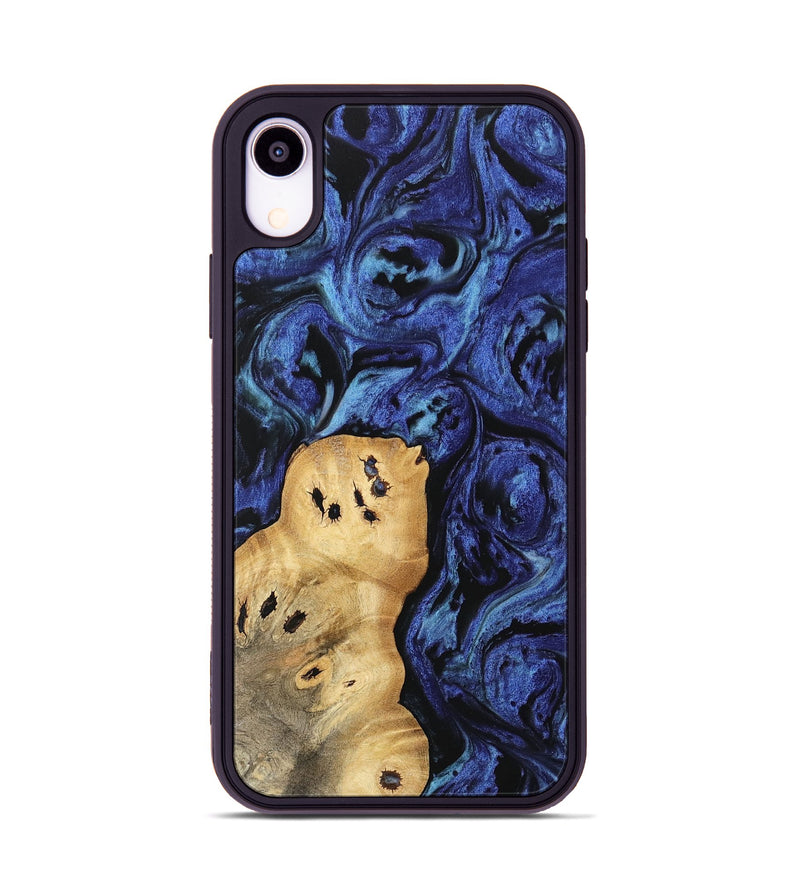 iPhone Xr Wood Phone Case - Aisha (Blue, 741437)