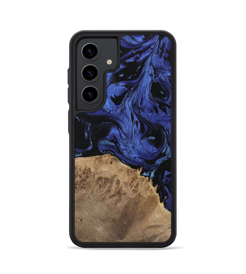 Galaxy S24 Wood Phone Case - Sonya (Blue, 741438)