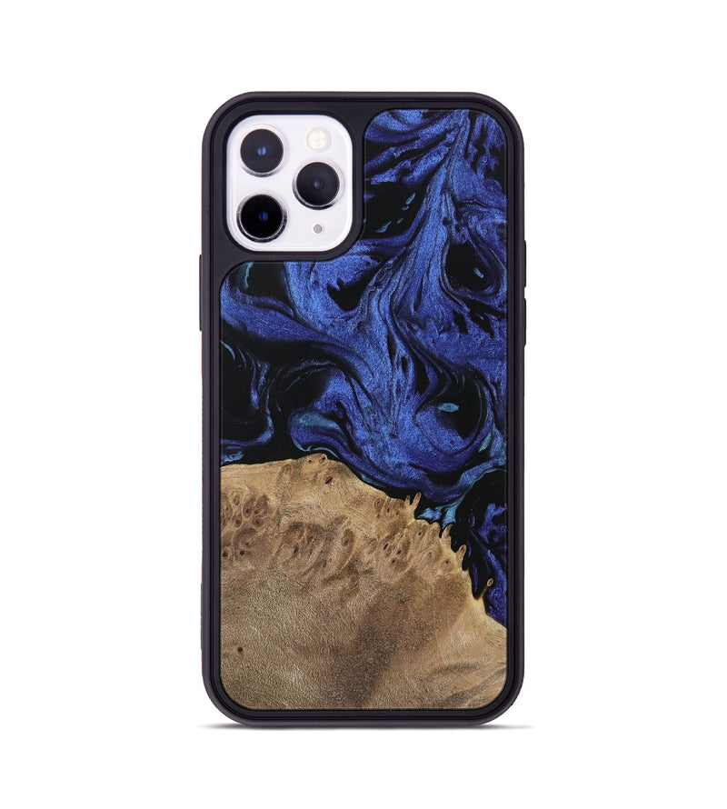 iPhone 11 Pro Wood Phone Case - Sonya (Blue, 741438)