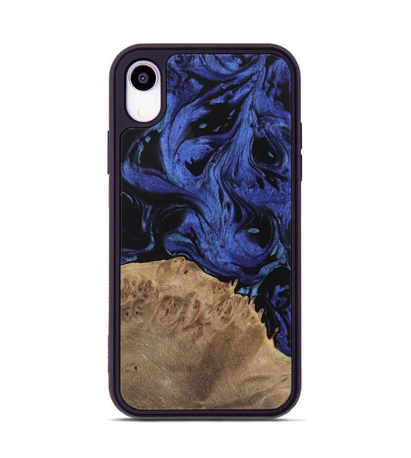 iPhone Xr Wood Phone Case - Sonya (Blue, 741438)