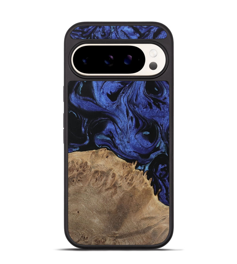 Pixel 9 Pro Wood Phone Case - Sonya (Blue, 741438)