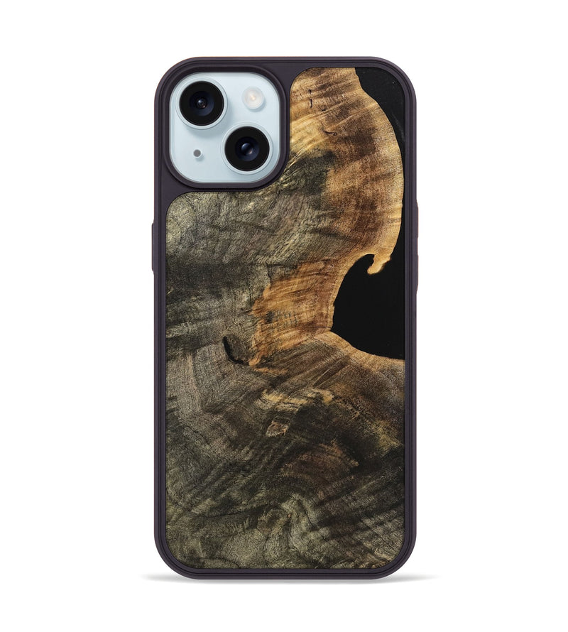 iPhone 15 Wood Phone Case - Hurni (Wood Burl, 741439)