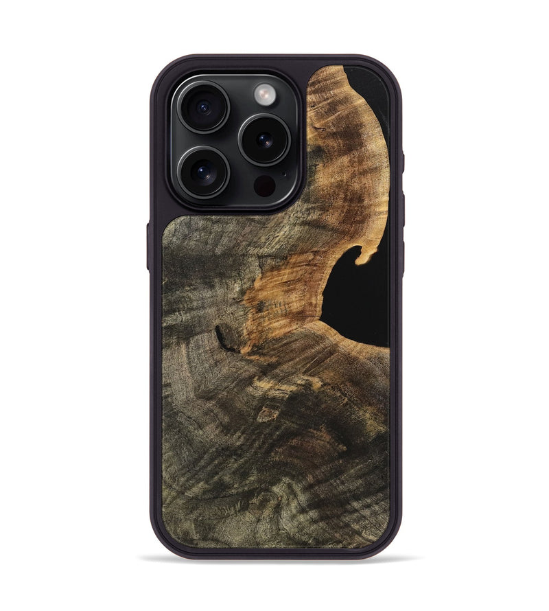 iPhone 15 Pro Wood Phone Case - Hurni (Wood Burl, 741439)