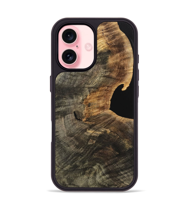 iPhone 16 Wood Phone Case - Hurni (Wood Burl, 741439)