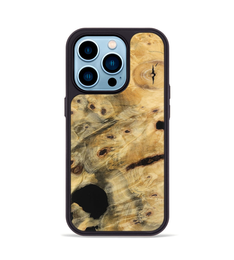 iPhone 14 Pro Wood Phone Case - Braydon (Wood Burl, 741441)