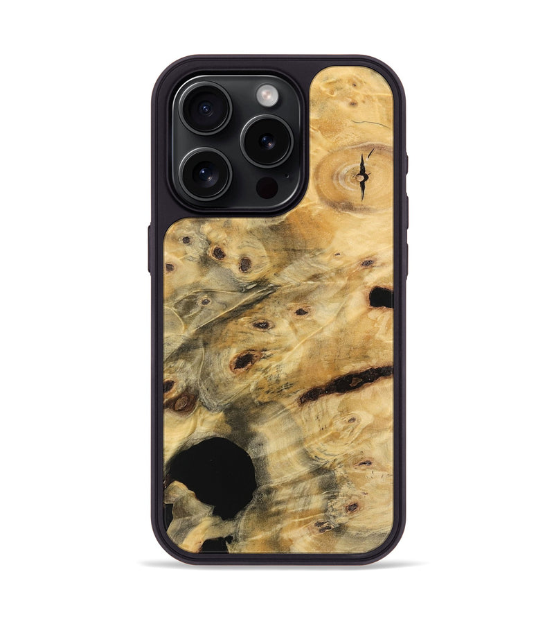 iPhone 15 Pro Wood Phone Case - Braydon (Wood Burl, 741441)