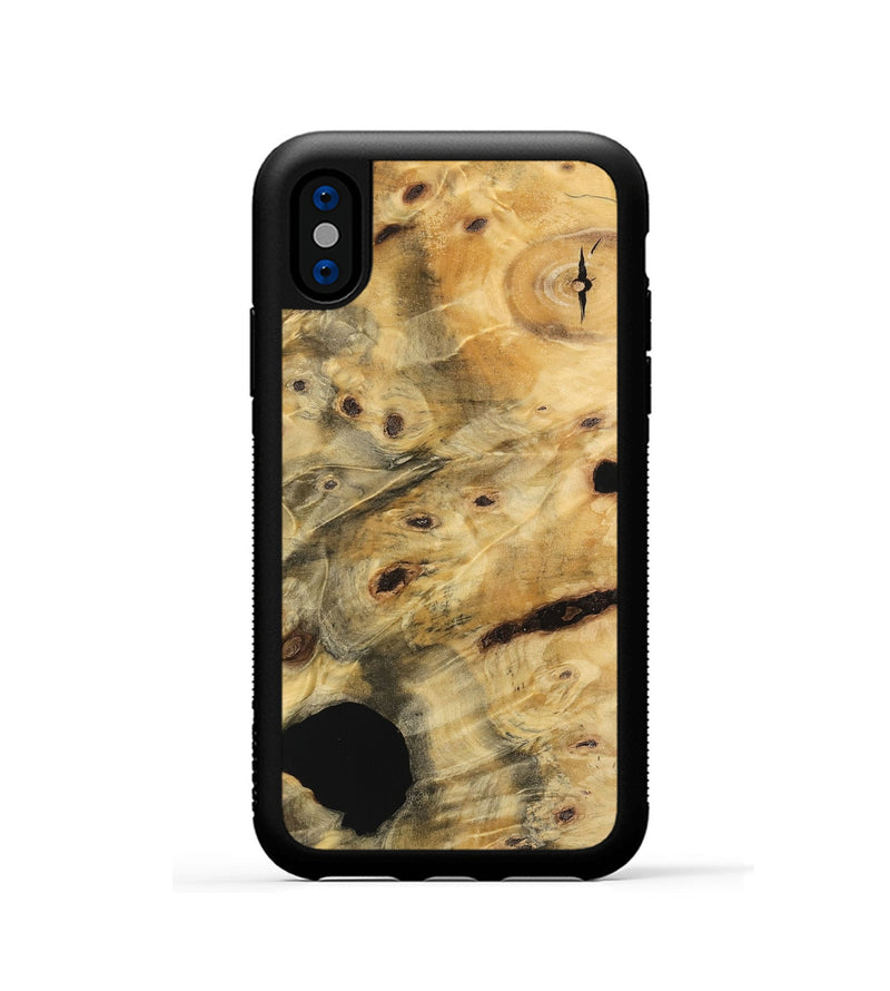 iPhone Xs Wood Phone Case - Braydon (Wood Burl, 741441)