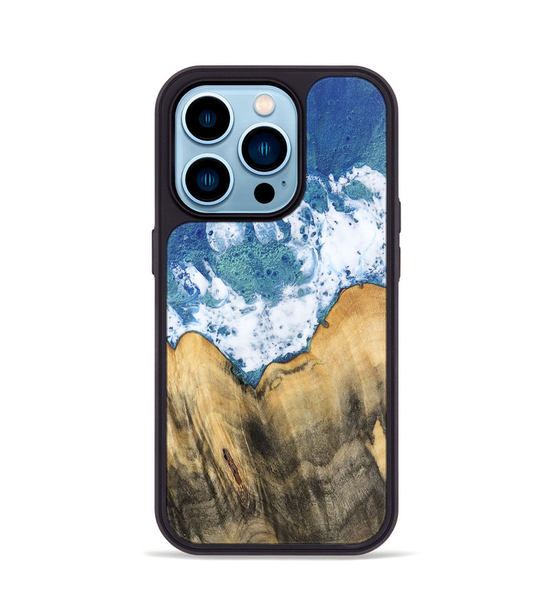 iPhone 14 Pro Wood Phone Case - Arlyne (Coastal, 741444)