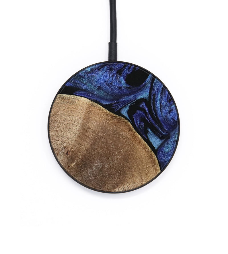 Circle Wood Wireless Charger - Jackie (Blue, 741449)