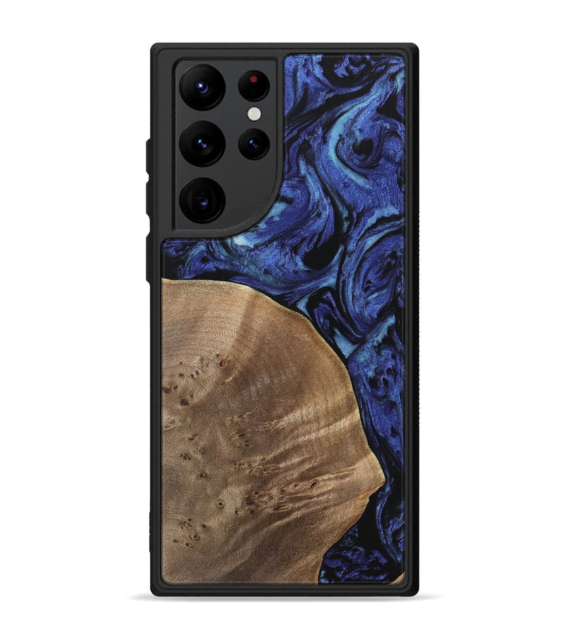 Galaxy S22 Ultra Wood Phone Case - Jackie (Blue, 741449)